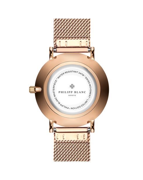 Montre Femme en Acier Lucerne rose doré
