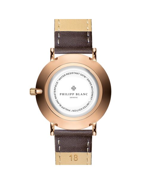 Montre Femme en Cuir Lucerne marron