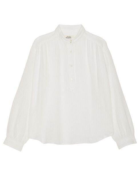 Blouse Cook molletonnée blanche