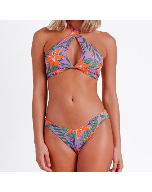Maillot de bain 2 Pièces Jungle mauve