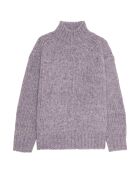 Pull en Laine & Mohair mélangés Myreille  mauve mélangé