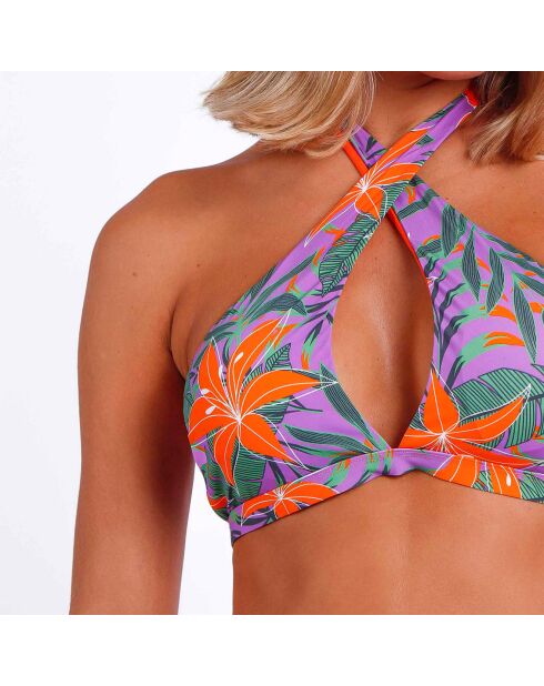 Maillot de bain 2 Pièces Jungle mauve