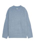 Pull en Laine & Alpaga mélangés Marilou  bleu clair