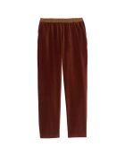 Pantalon en Velours Pirouette cacao