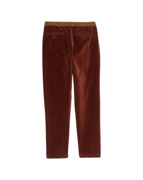 Pantalon en Velours Pirouette cacao