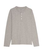 T-Shirt Henley gris