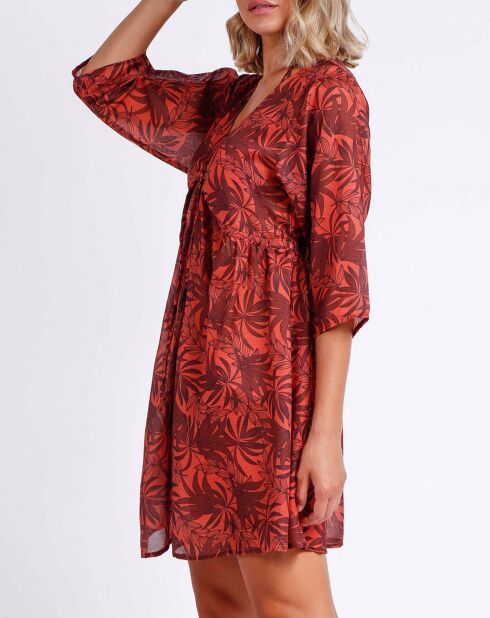 Robe Sunset Palm rouge