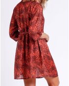 Robe Sunset Palm rouge
