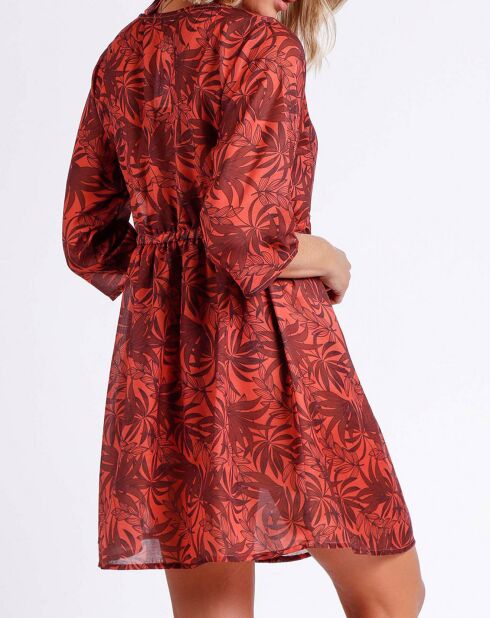 Robe Sunset Palm rouge