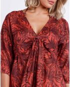 Robe Sunset Palm rouge