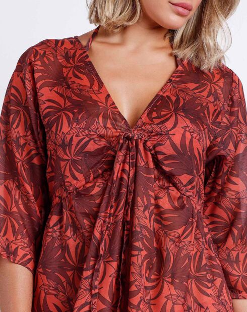 Robe Sunset Palm rouge
