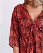 Robe Sunset Palm rouge