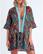 Turkooise jurk van Ethnic Feather