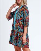 Turkooise jurk van Ethnic Feather