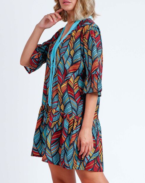 Turkooise jurk van Ethnic Feather