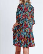 Turkooise jurk van Ethnic Feather