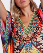 Kaftan Butterfly multicolore