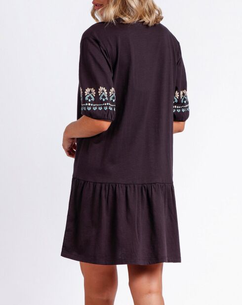 Robe Oriental marron chocolat