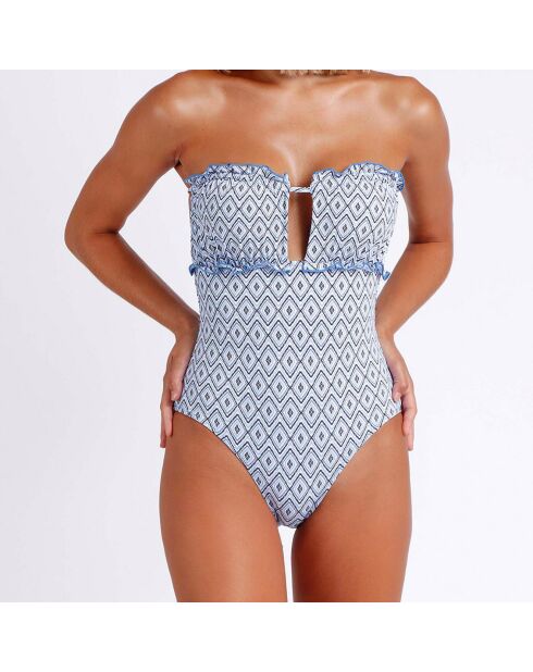 Maillot de bain 1 Pièce Copea Greek bleu