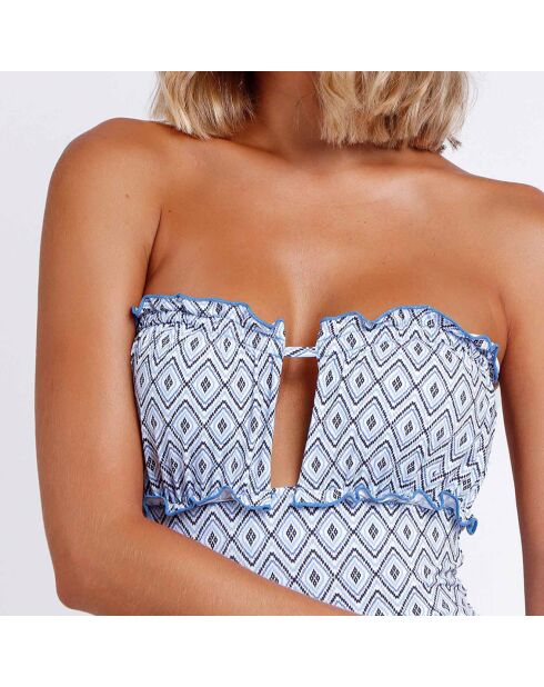 Maillot de bain 1 Pièce Copea Greek bleu