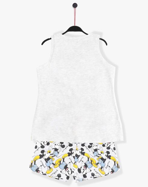 Pyjama Mickey summer gris/jaune