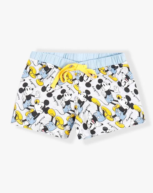 Pyjama Mickey summer gris/jaune