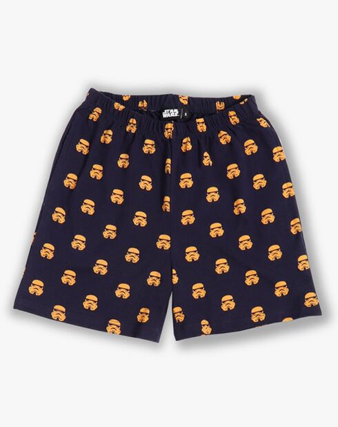 Pyjama Trooper vintage jaune moutarde/noir