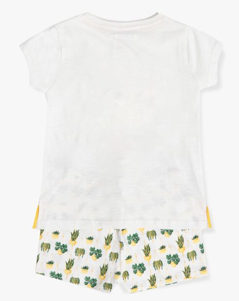 Pyjama  blanc cassé/jaune