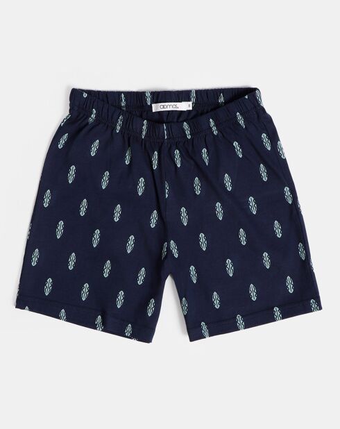 Pyjama Californien bleu marine