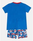 Blauer Schlafanzug Super Kid