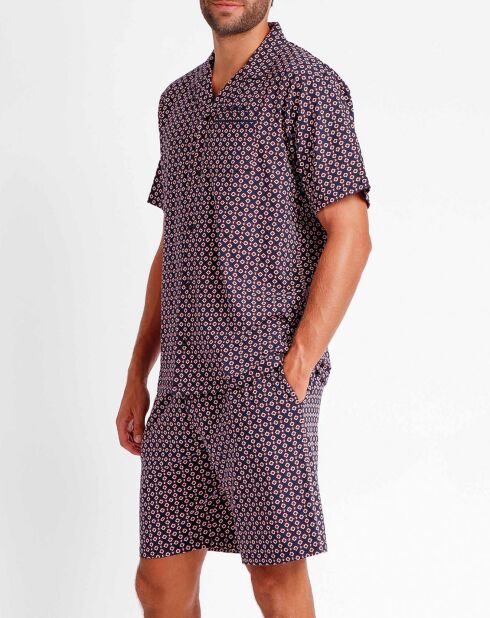 Pigiama blu scuro/rosso