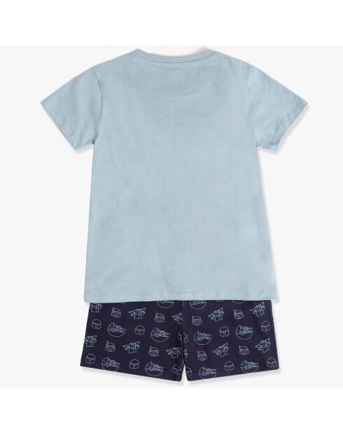 Pyjama Mandalorien baby yoda bleu