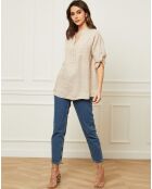 Blouse 100% Lin Bjorg beige