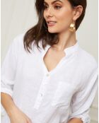 Blouse 100% Lin Bjorg blanc