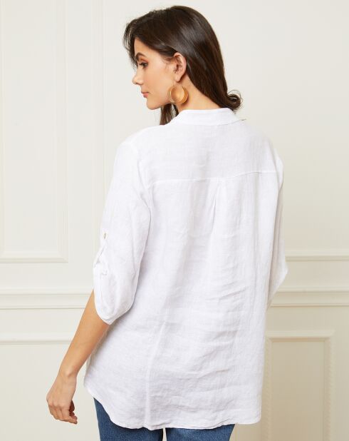 Blouse 100% Lin Bjorg blanc