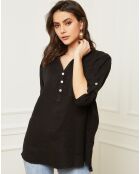 Blouse 100% Lin Bjorg noir