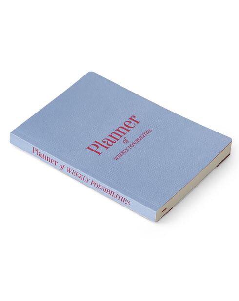 Planning Hebdomadaire Timeless noir - 14.8x21x1 cm