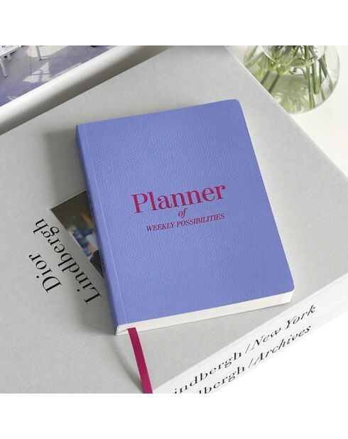 Planning Hebdomadaire Timeless noir - 14.8x21x1 cm