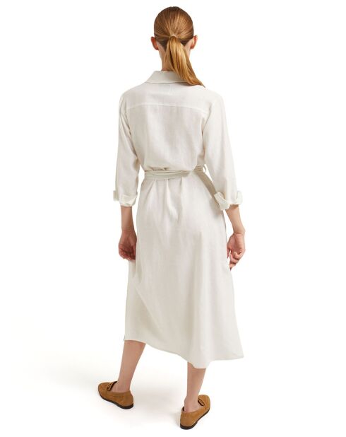 Robe en Lin mélangé Emma blanche