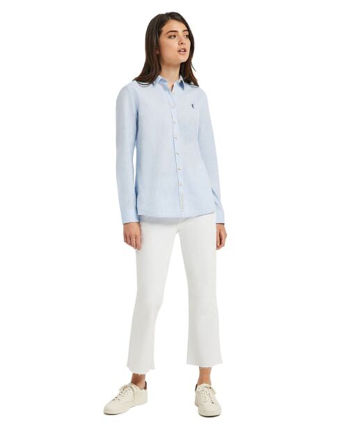 Chemise en Lin mélangé Peneloppe bleu ciel