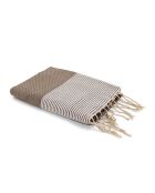 Ibiza Honeycomb Fouta helltaupe/weiß - 100x200 cm
