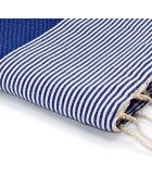 Ibiza Honeycomb Fouta griega azul/blanca - 100x200 cm