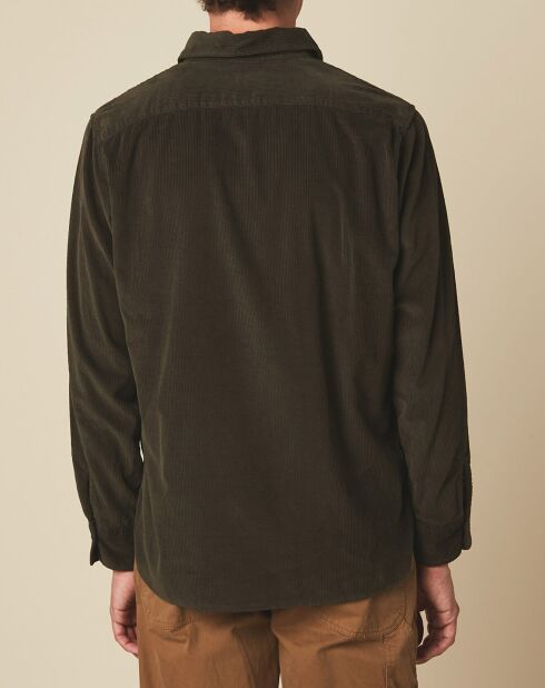 Percey Pat Forest corduroy overhemd van normaal katoen