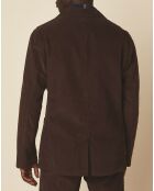 Veste en Velours côtelé Jonny dark marron