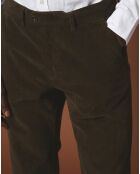 Pantalon en Velours côtelés Tobby dark olive