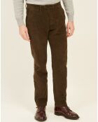 Pantalon en Velours côtelés Tobby dark olive