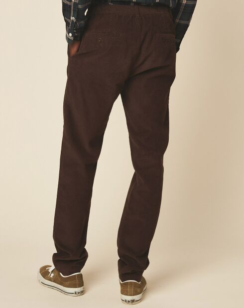 Pantalon en Velours côtelé Tanker dark marron