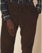 Pantalon en Velours côtelé Tanker dark marron