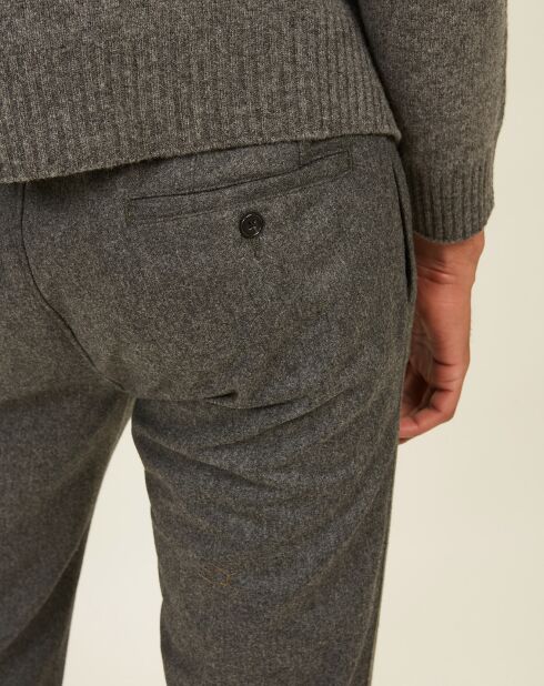 Pantalon 100% Laine Tanker gris