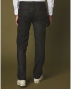 Pantalon 100% Laine Tanker army/navy houndstooth